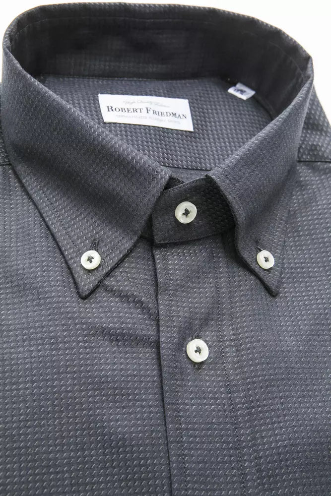 Robert Friedman Green Cotton Men Shirt - ClickThatClicks 