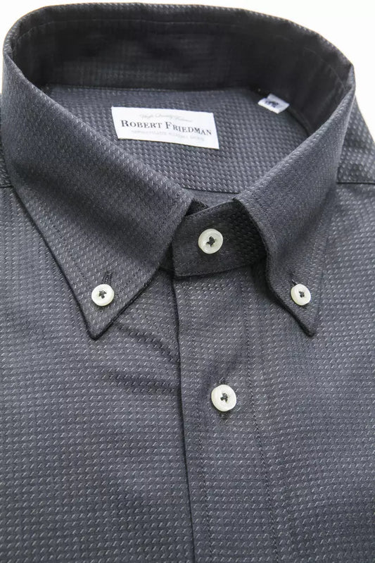 Robert Friedman Green Cotton Men Shirt - ClickThatClicks 