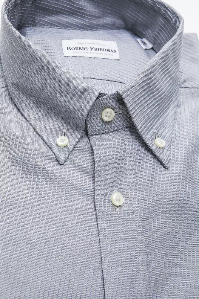 Robert Friedman Beige Cotton Men Shirt - ClickThatClicks 