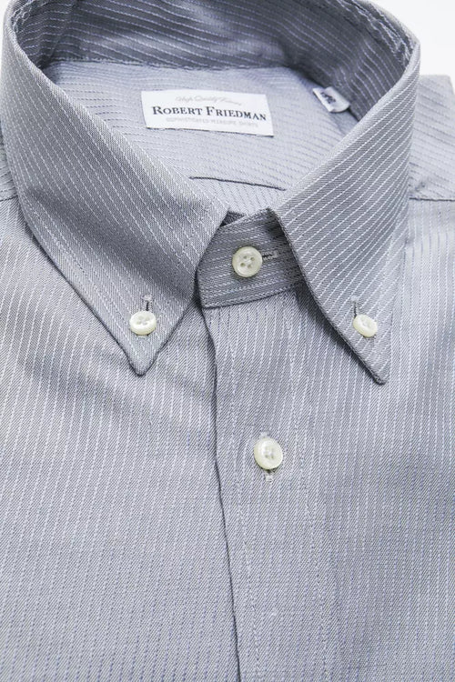 Robert Friedman Beige Cotton Men Shirt - ClickThatClicks 