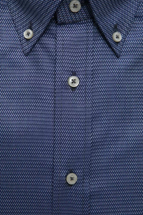 Robert Friedman Blue Cotton Men's Shirt - ClickThatClicks 
