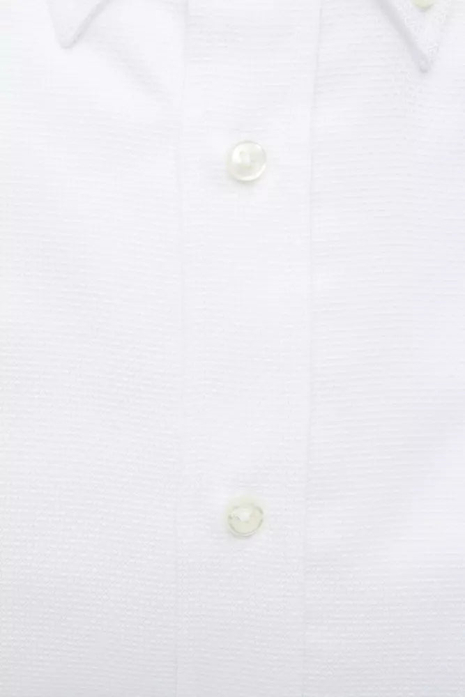 Robert Friedman White Cotton Men's Shirt - ClickThatClicks 