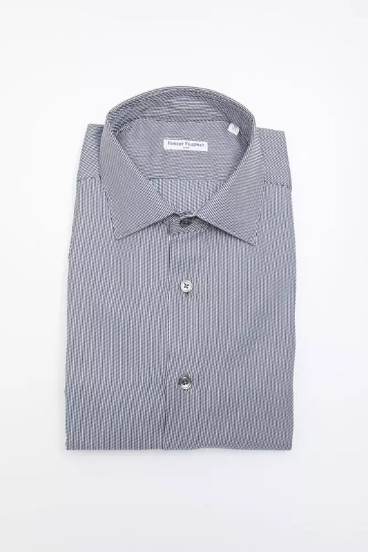 Robert Friedman Blue Cotton Men Shirt - ClickThatClicks 