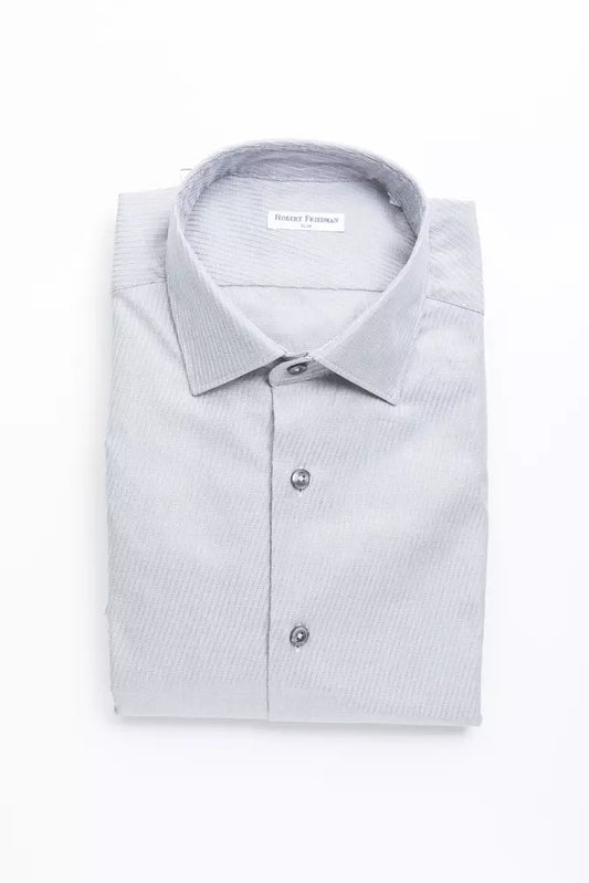 Robert Friedman Beige Cotton Men Shirt - ClickThatClicks 