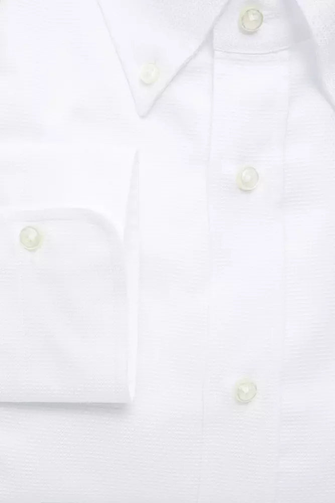 Robert Friedman White Cotton Men's Shirt - ClickThatClicks 