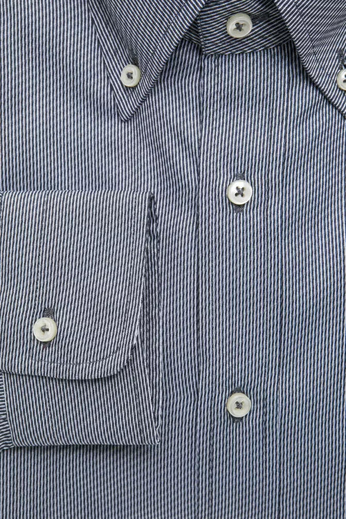 Robert Friedman Blue Cotton Men's Shirt - ClickThatClicks 