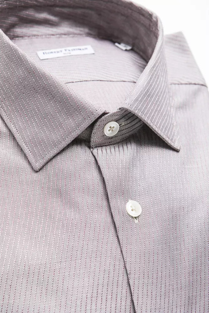 Robert Friedman Beige Cotton Men Shirt - ClickThatClicks 