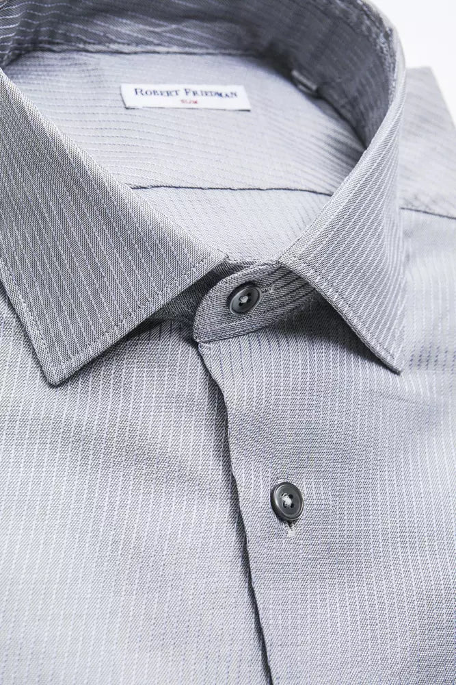 Robert Friedman Beige Cotton Men Shirt - ClickThatClicks 