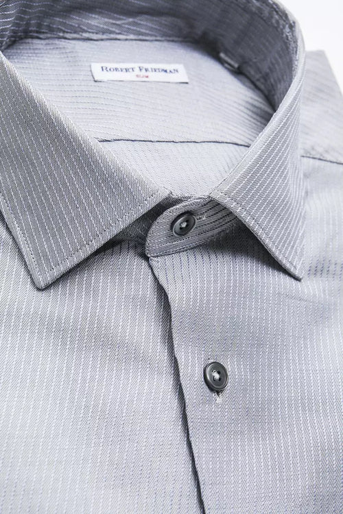 Robert Friedman Beige Cotton Men Shirt - ClickThatClicks 