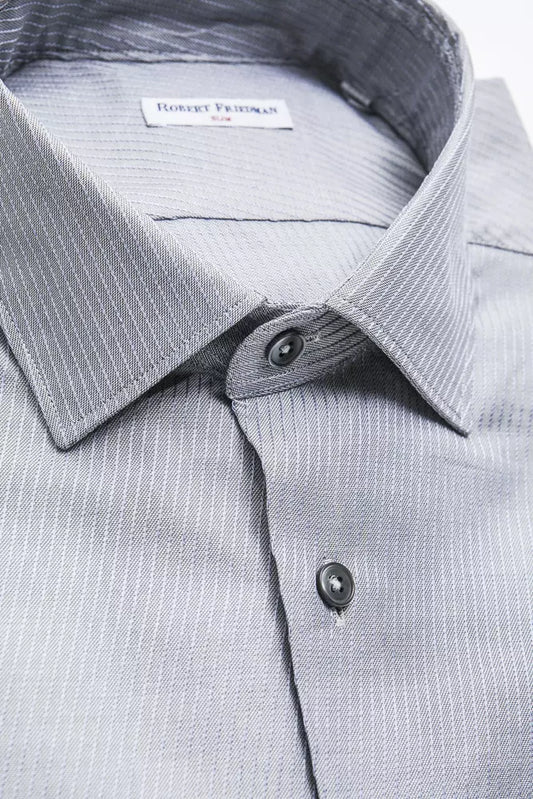 Robert Friedman Beige Cotton Men Shirt - ClickThatClicks 