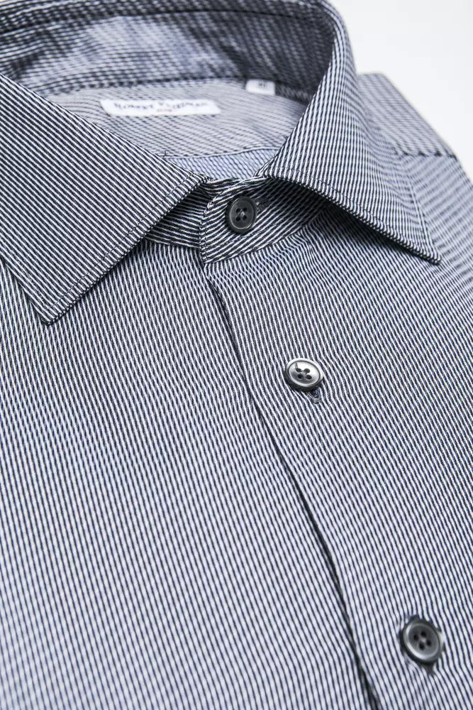Robert Friedman Blue Cotton Men Shirt - ClickThatClicks 