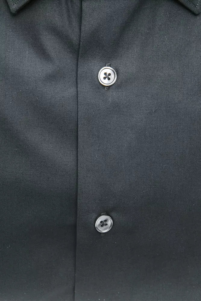 Robert Friedman Black Cotton Men's Shirt - ClickThatClicks 