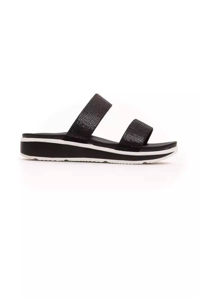 Péché Originel Black Textile Women Sandal - ClickThatClicks 