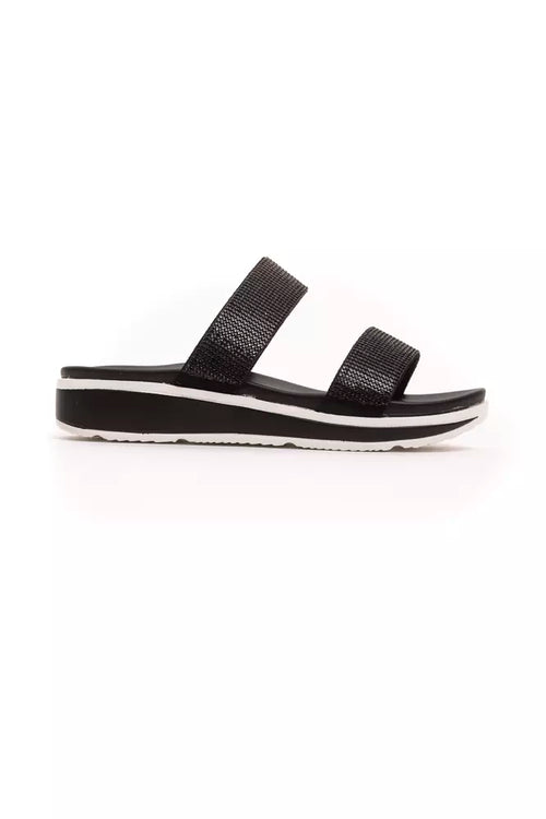 Péché Originel Black Textile Women Sandal - ClickThatClicks 