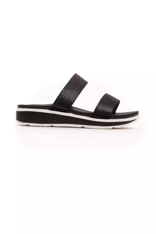 Péché Originel Black Textile Women Sandal - ClickThatClicks 