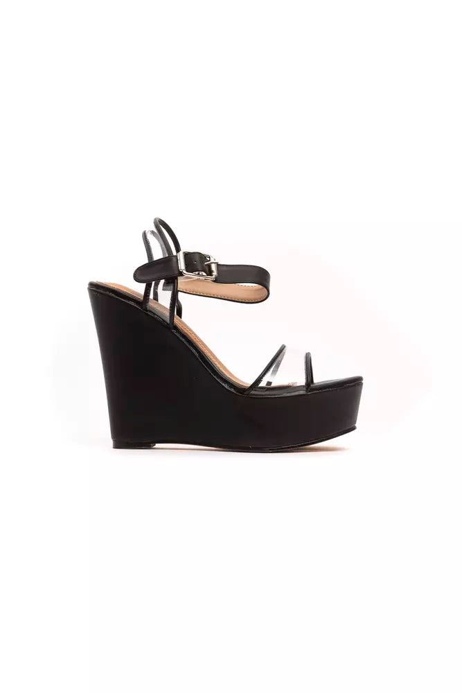 Péché Originel Black Polyethylene Women Sandal - ClickThatClicks 