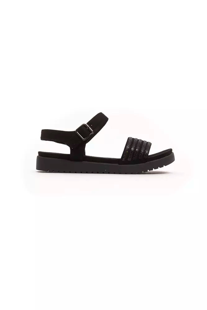 Péché Originel Black Textile Women Sandal - ClickThatClicks 