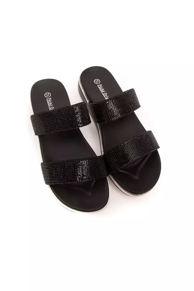 Péché Originel Black Textile Women Sandal - ClickThatClicks 