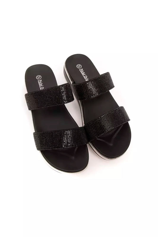 Péché Originel Black Textile Women Sandal - ClickThatClicks 