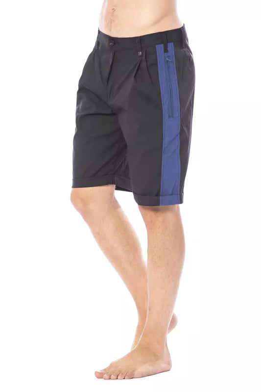 Verri Black Cotton Men's Casual Short - ClickThatClicks 