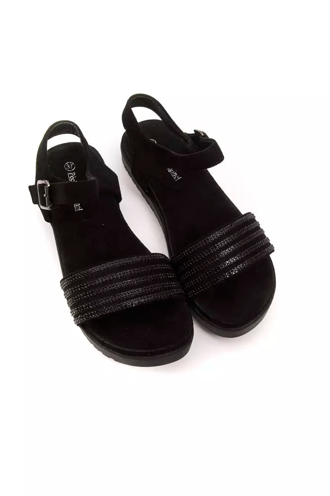 Péché Originel Black Textile Women Sandal - ClickThatClicks 