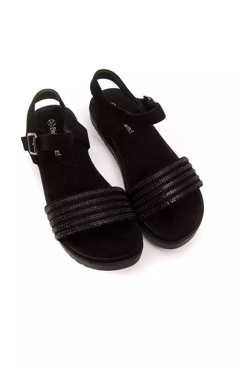 Péché Originel Black Textile Women Sandal - ClickThatClicks 