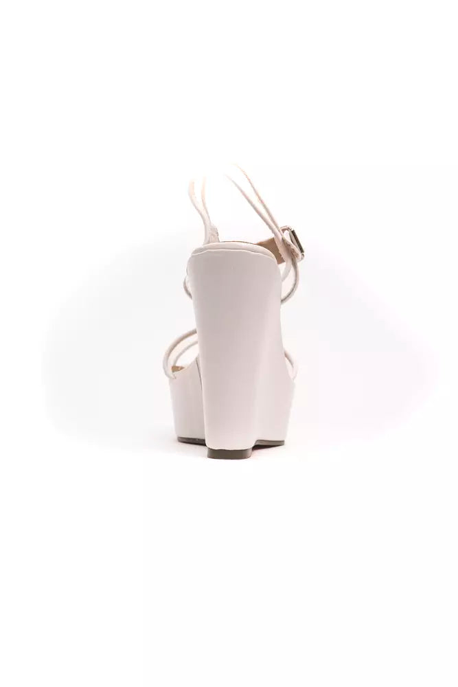 Péché Originel White Polyethylene Women's Wedge Sandal - ClickThatClicks 