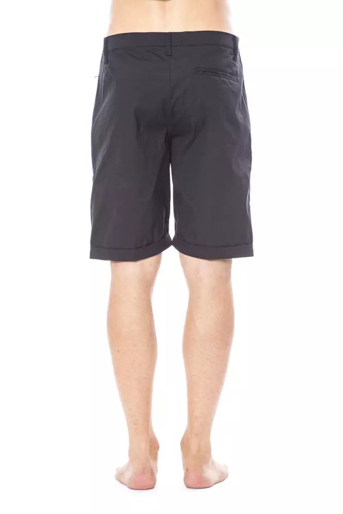 Verri Black Cotton Men's Casual Short - ClickThatClicks 