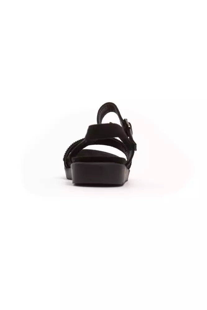 Péché Originel Black Textile Women Sandal - ClickThatClicks 
