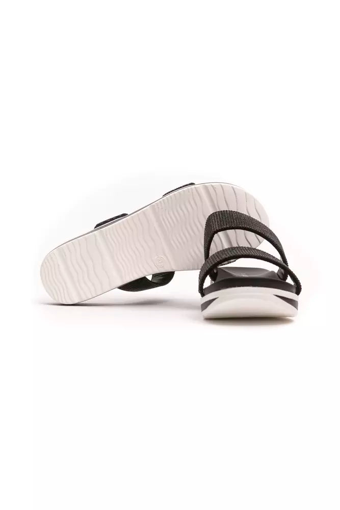 Péché Originel Black Textile Women Sandal - ClickThatClicks 