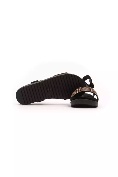 Péché Originel Gold Textile Women Sandal - ClickThatClicks 