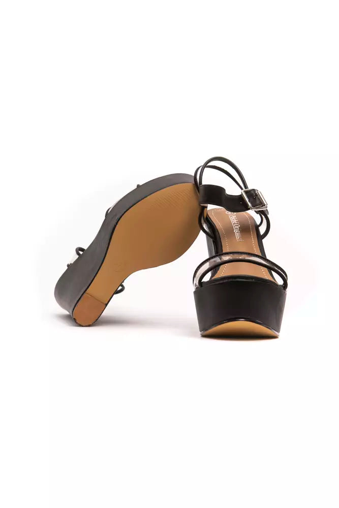 Péché Originel Black Polyethylene Women Sandal - ClickThatClicks 