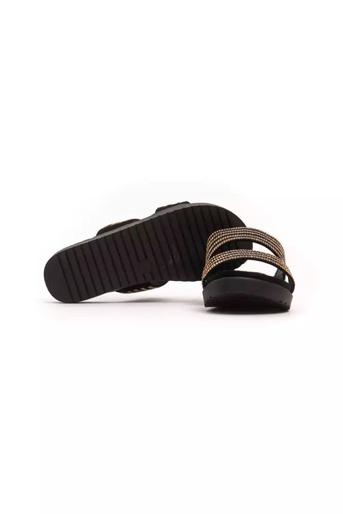 Péché Originel Gold Textile Women Sandal - ClickThatClicks 
