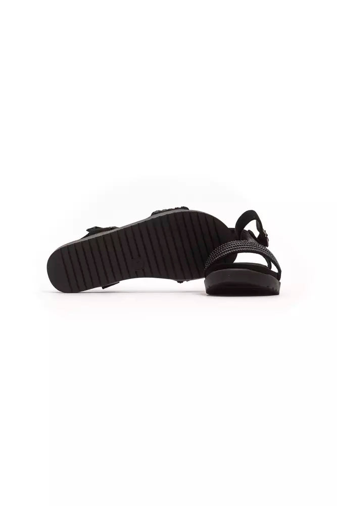 Péché Originel Black Textile Women Sandal - ClickThatClicks 