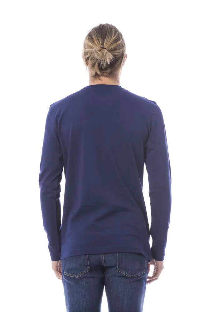 Verri Blue Cotton Men T-Shirt - ClickThatClicks 
