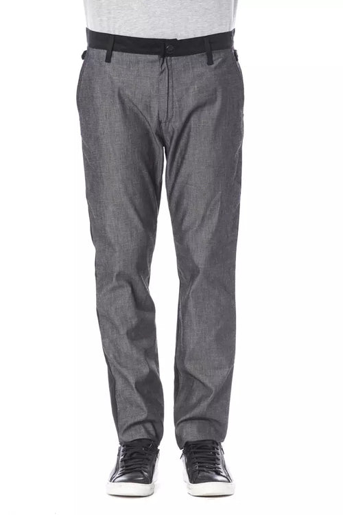Verri Black Cotton Men's Pant - ClickThatClicks 