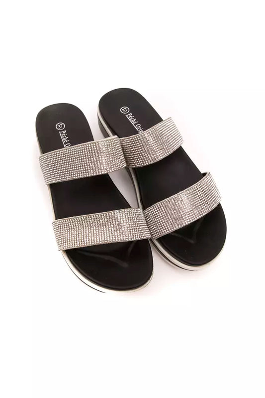 Péché Originel Silver Textile Women Sandal - ClickThatClicks 