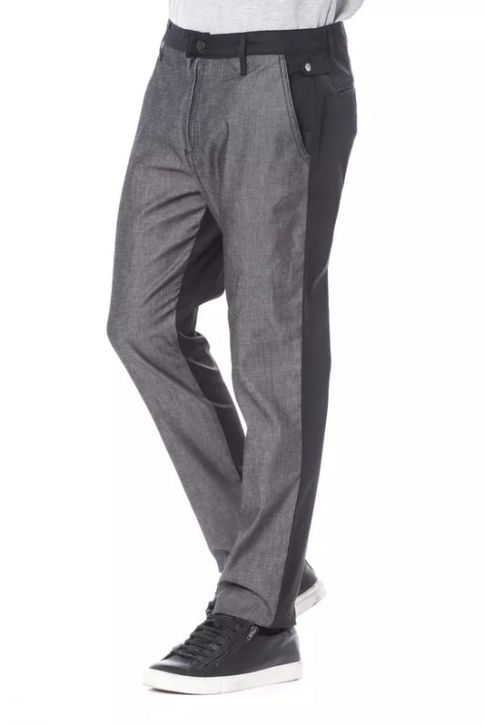 Verri Black Cotton Men's Pant - ClickThatClicks 