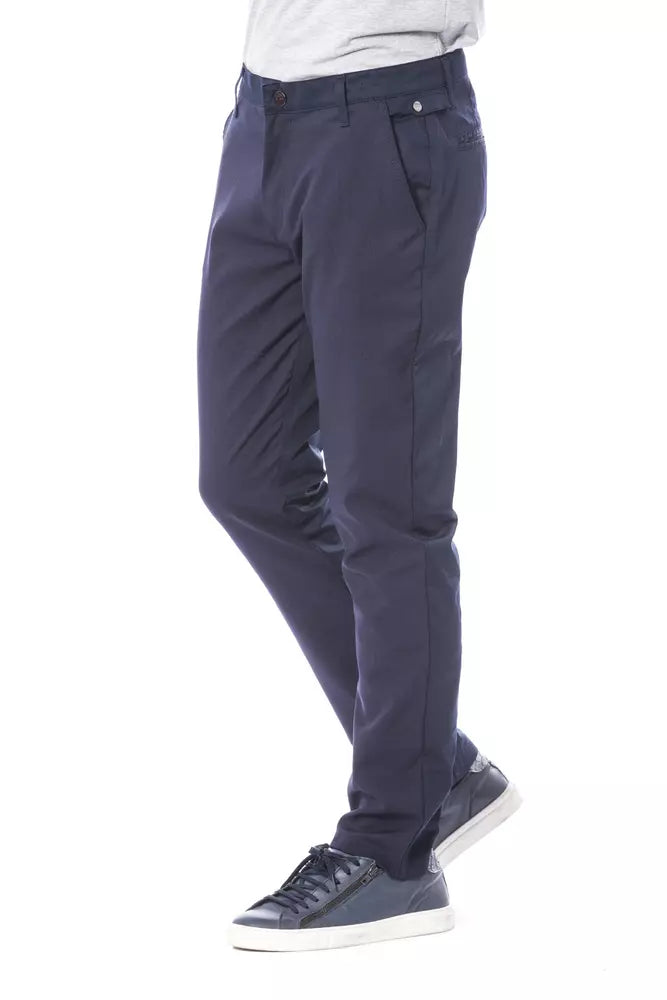 Verri Blue Polyester Men Pant - ClickThatClicks 