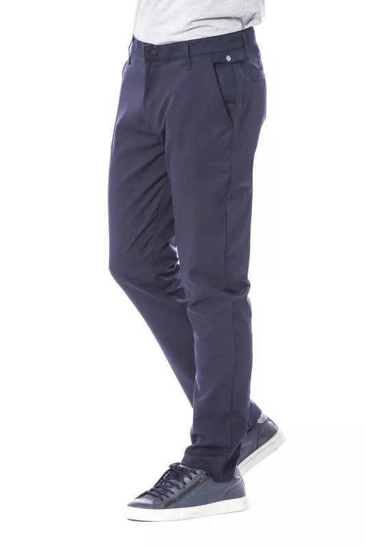 Verri Blue Polyester Men Pant - ClickThatClicks 