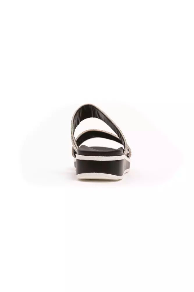 Péché Originel Silver Textile Women Sandal - ClickThatClicks 