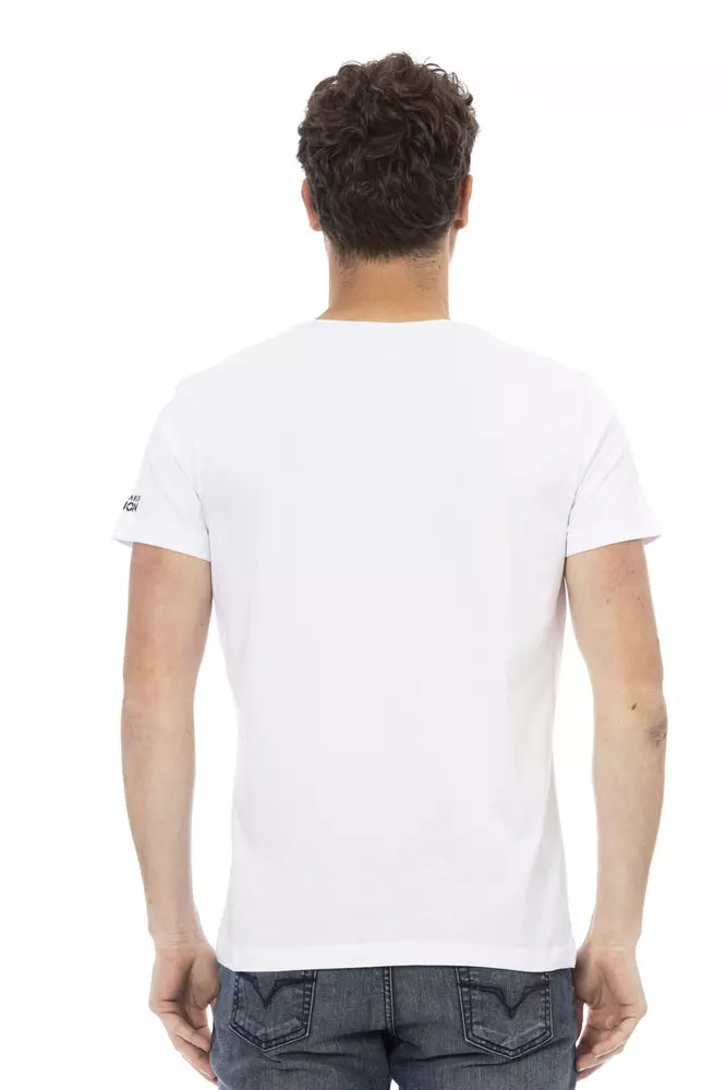 Trussardi Action White Cotton Men T-Shirt - ClickThatClicks 