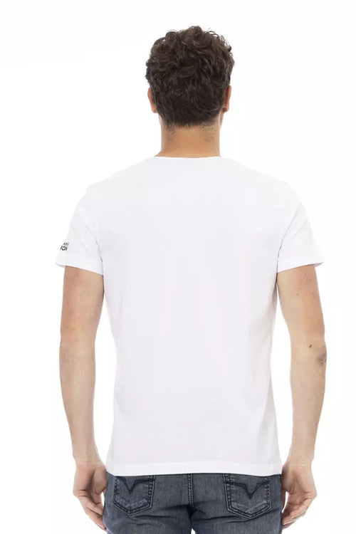 Trussardi Action White Cotton Men T-Shirt - ClickThatClicks 