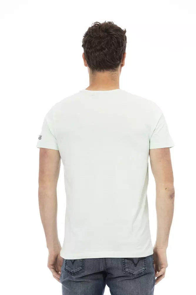 Trussardi Action "Light Blue Cotton Men's T-Shirt" - ClickThatClicks 