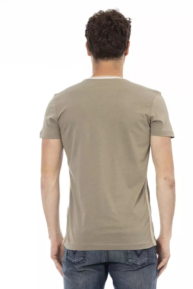 Trussardi Action Green Cotton Men T-Shirt - ClickThatClicks 