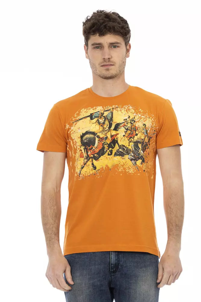 Trussardi Action "Orange Cotton Men T-Shirt" - ClickThatClicks 
