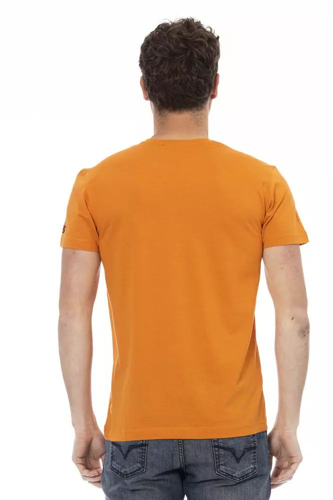 Trussardi Action "Orange Cotton Men T-Shirt" - ClickThatClicks 
