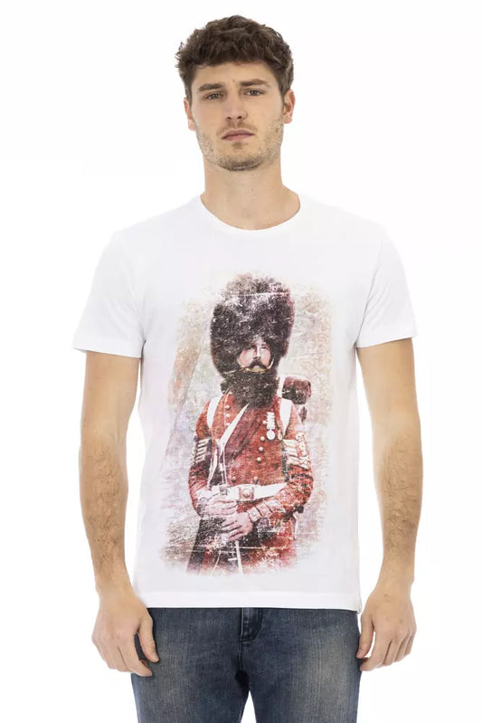 Trussardi Action White Cotton Men T-Shirt - ClickThatClicks 