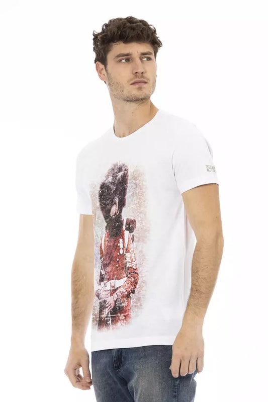 Trussardi Action White Cotton Men T-Shirt - ClickThatClicks 