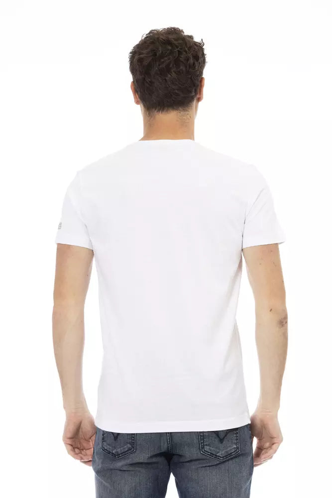 Trussardi Action White Cotton Men T-Shirt - ClickThatClicks 